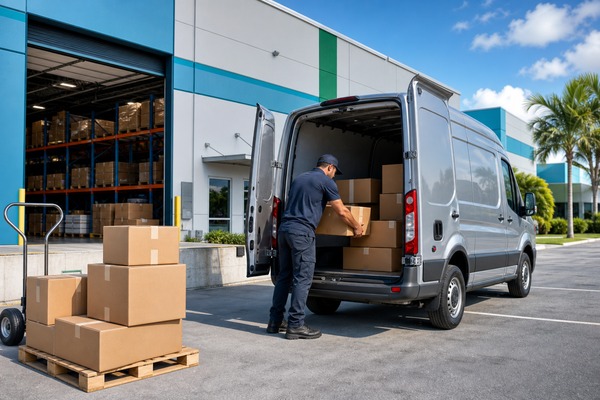 Servicio de pickup de paquetes en Miami